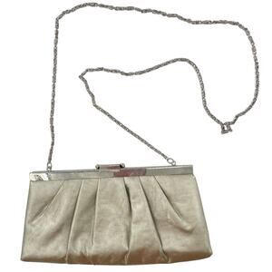 Gunne Sax Old Money Silver Vintage Clutch Chain Link Retro Purse